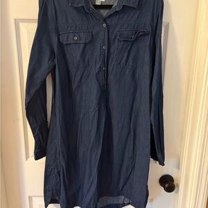 Old Navy Indigo Denim Shirt Dress